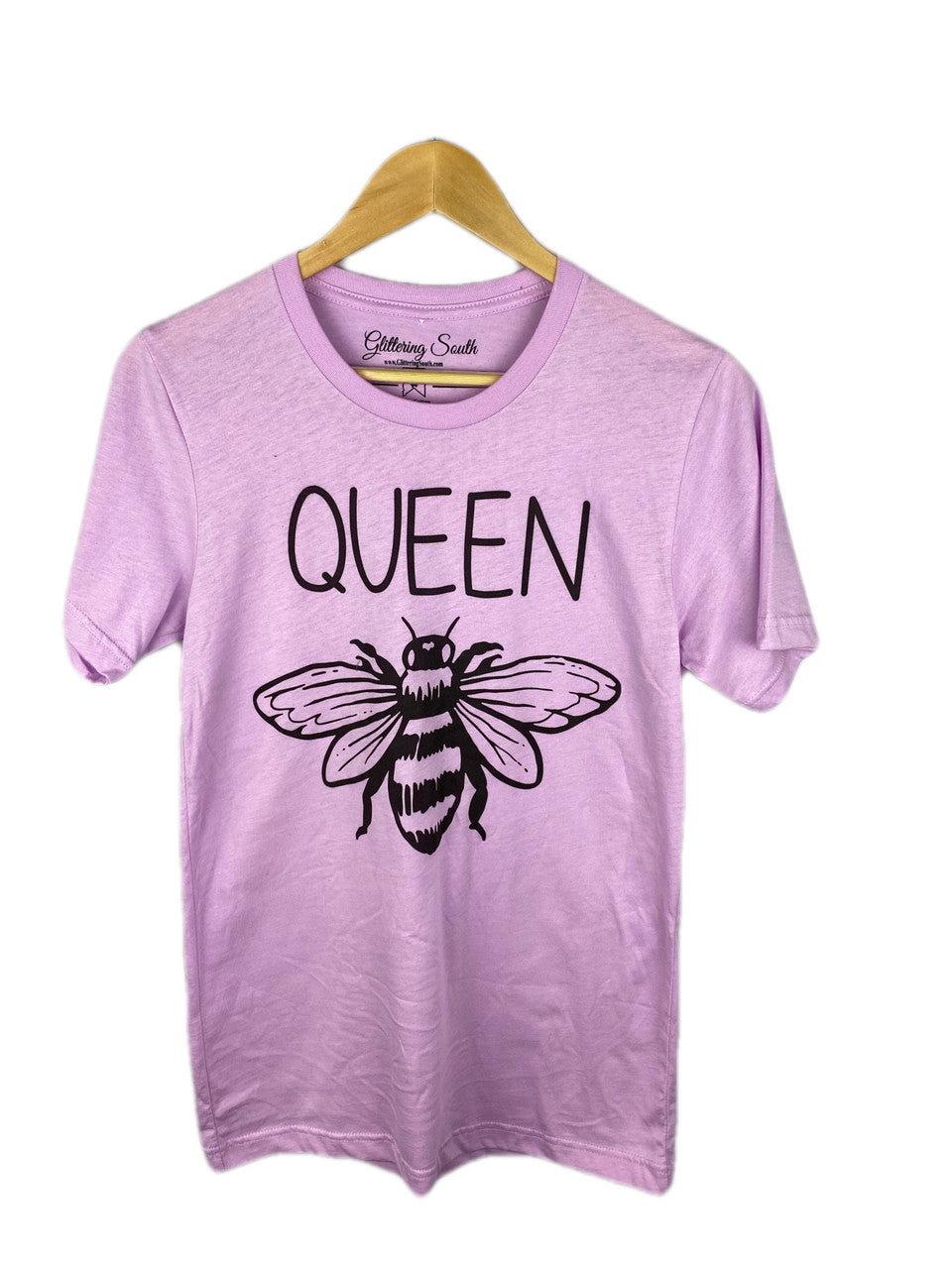 Queen B Graphic Tee - Lilac Purple